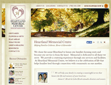 Tablet Screenshot of heartlandmemorial.com